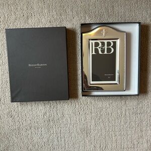 NIB Reed and Barton Abbey communion/baptism frame silver